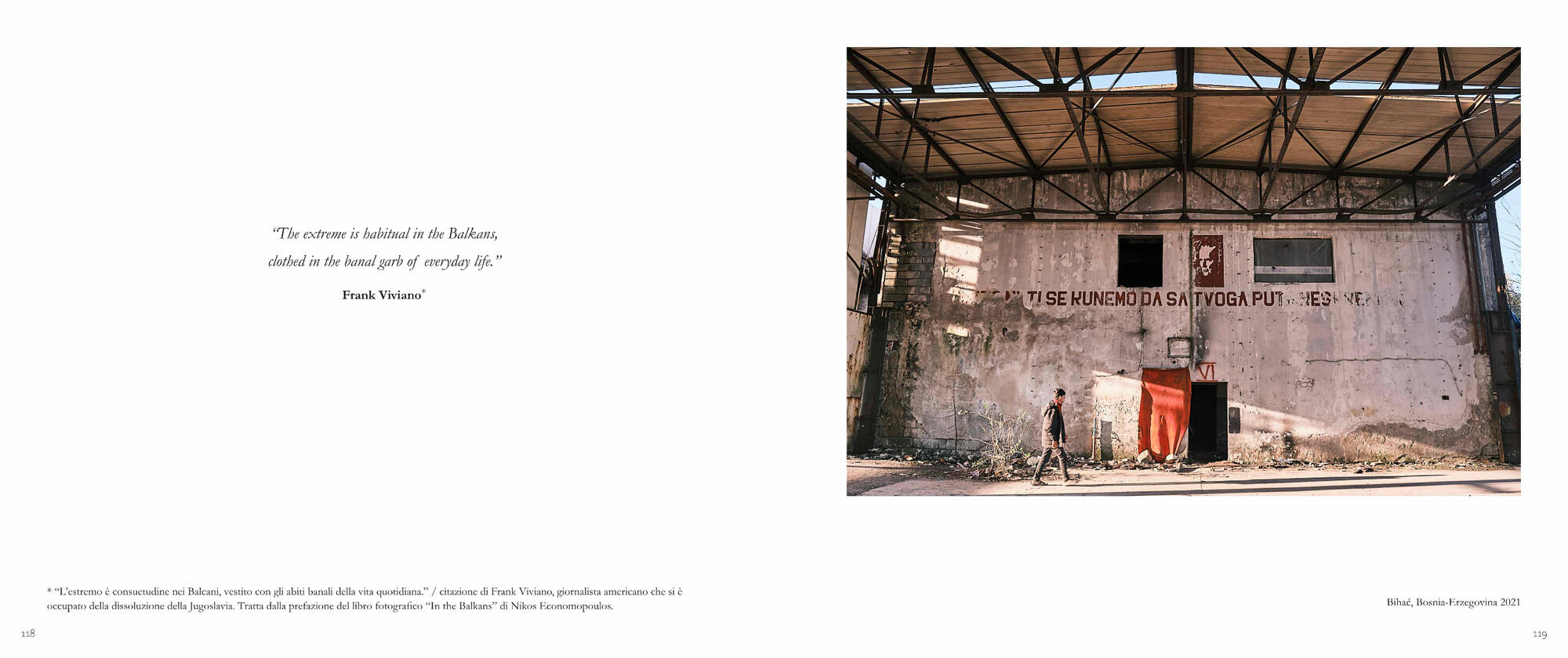 catalogo Along the border: Balcani citazione Frank Viviano